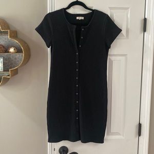 Madewell button up short sleeve dress